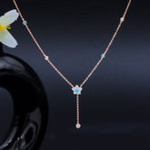 Rose Gold Plated  Floweret Pendant  Chain
